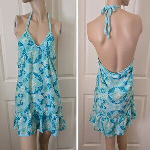 Heritage 1981 Silk Halter Mini Dress SZ S